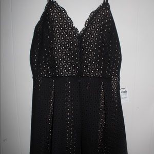 Charlotte Russe black flare dress